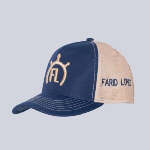 GORRA  FL AZUL OSCURO - DORADO