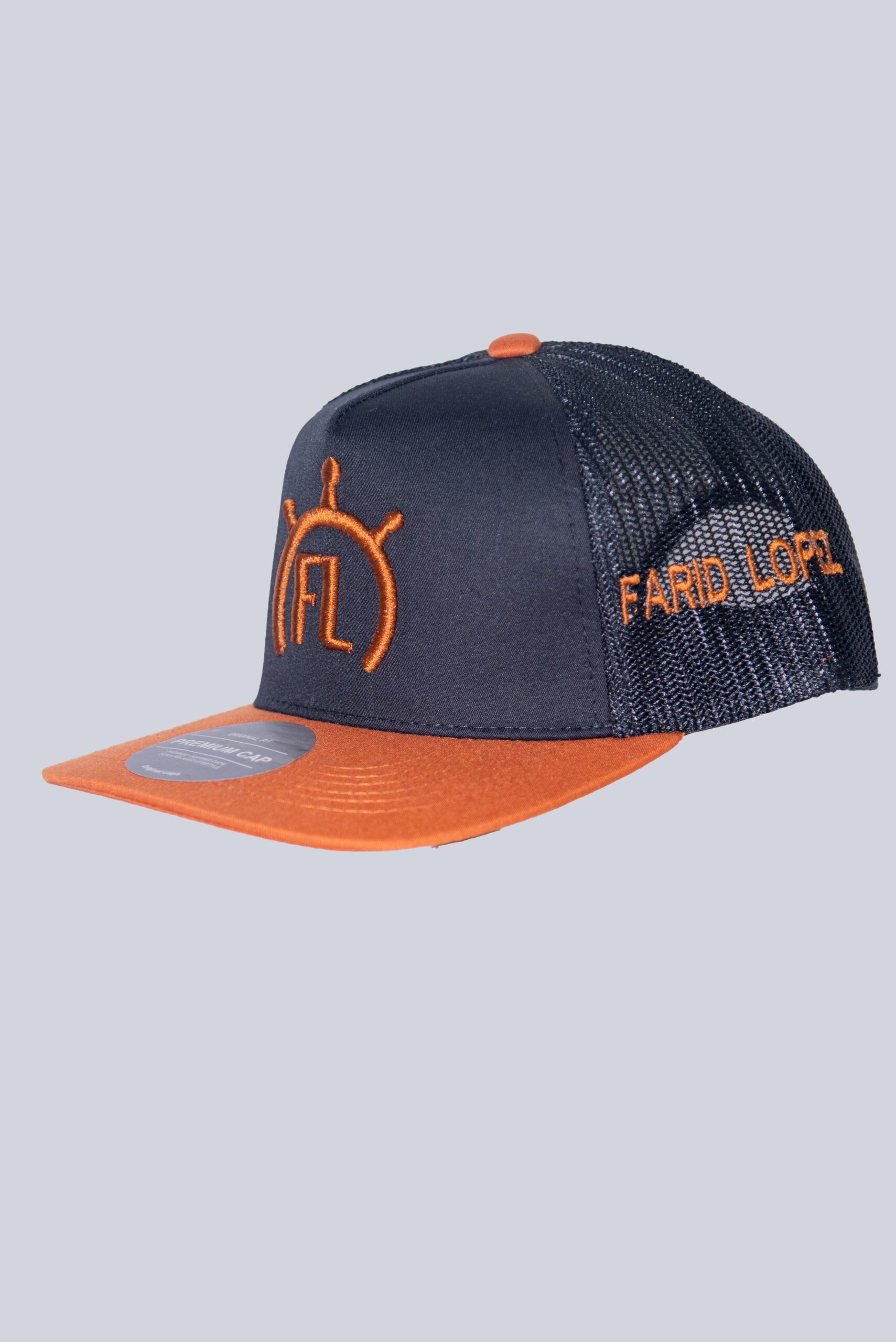 GORRA FL NEGRO - NARANJA